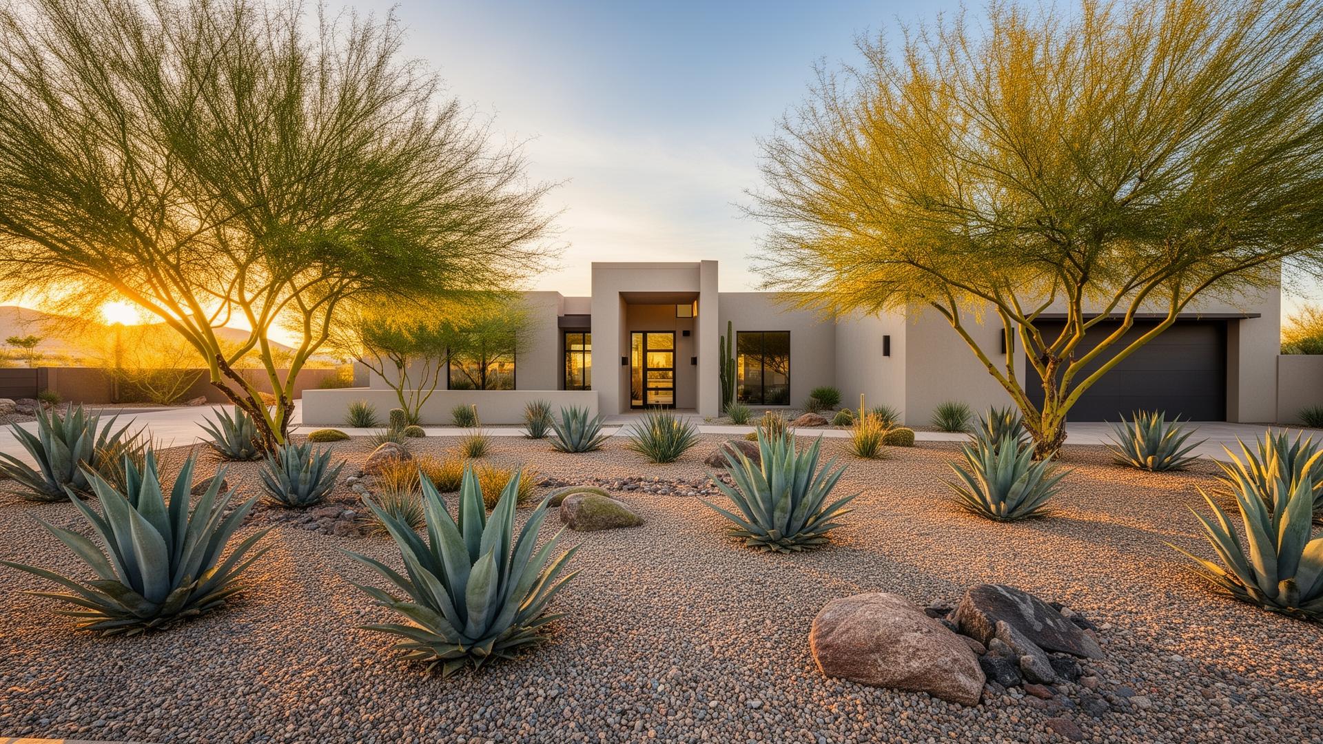Desert landscaping in Yuma